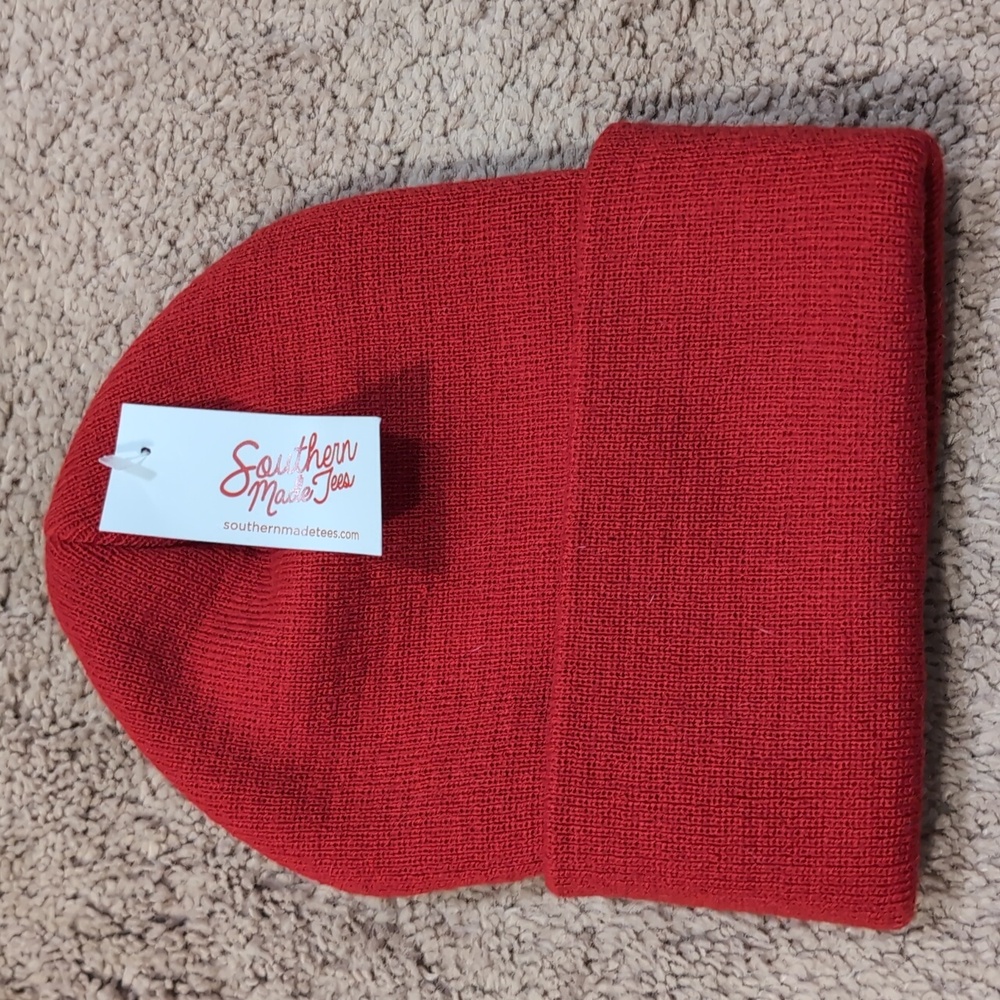 Red Knit hat - Picture 2 of 2